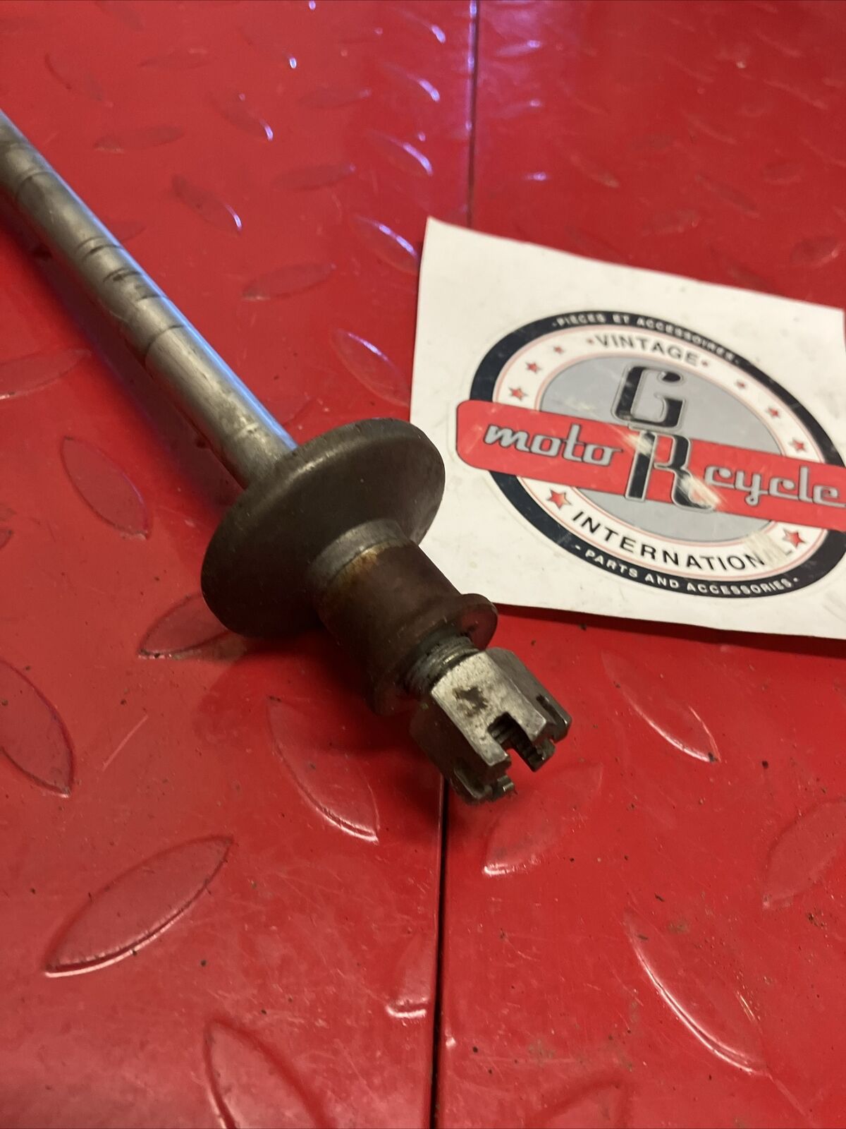 Kawasaki KX125 1980 Front wheel axle bolt shaft spacer collar 1981