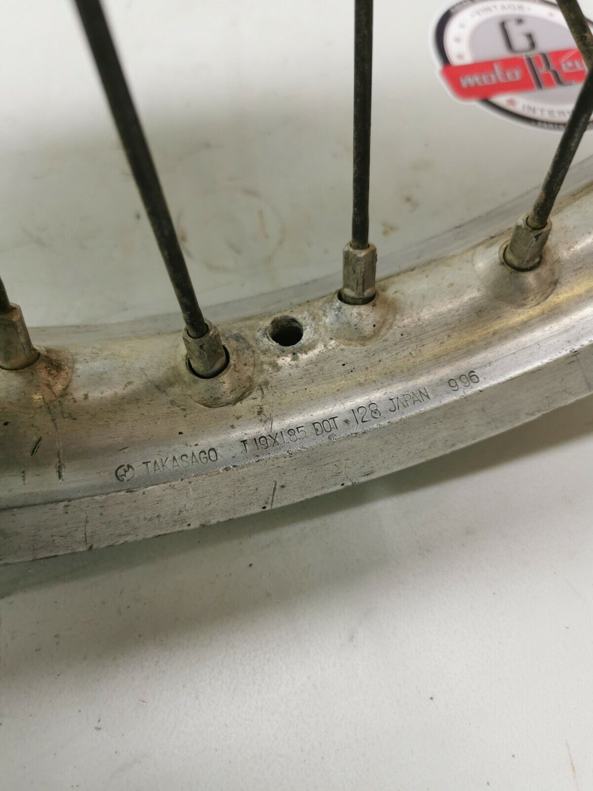 Suzuki RM125 1997 rear wheel hub rim spoke 1998 1999 2000 64111-43D00