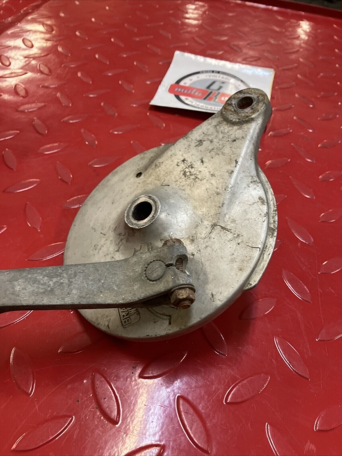 Suzuki RV90 1976 rear brake panel plate drum