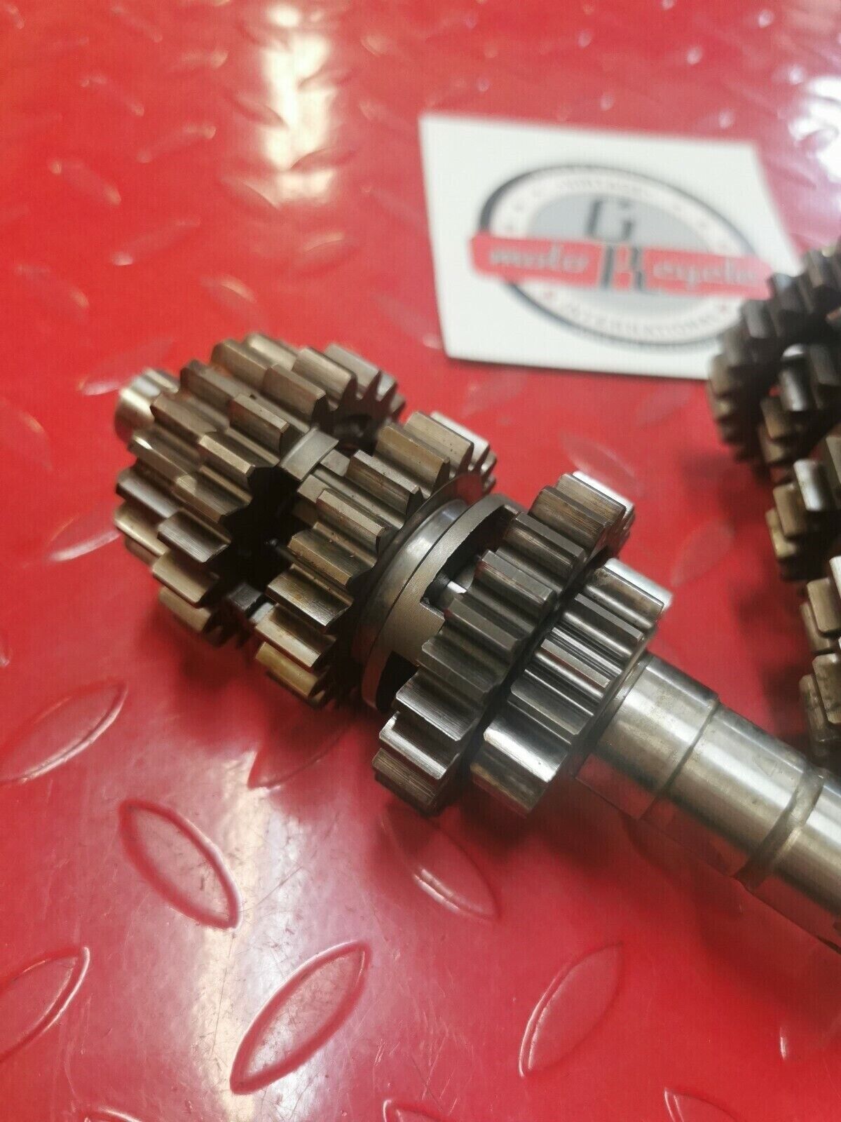 Honda CR250R 1986 transmission mainshaft countershaft main counter shaft gear