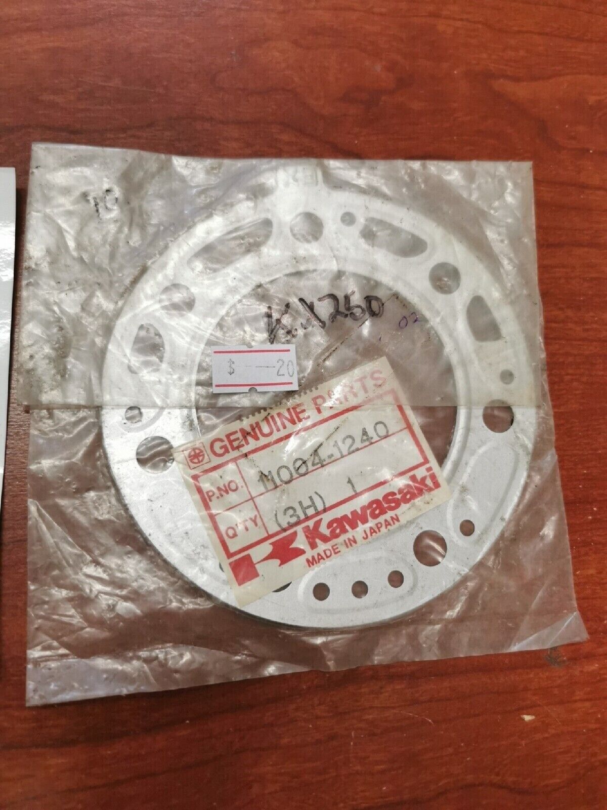 NOS Kawasaki 1993 - 2003 KX250 CYLINDER HEAD GASKET T=0.26 11004-1240 K2