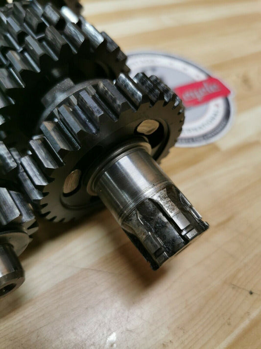 Kawasaki KDX200 1986 transmission tranny mainshaft countershaft 13127-1132