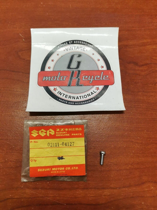 NOS Suzuki GS400 RV90 TC120 TC185 SCREW 02111-04127 SUB. 02112-0412A S20