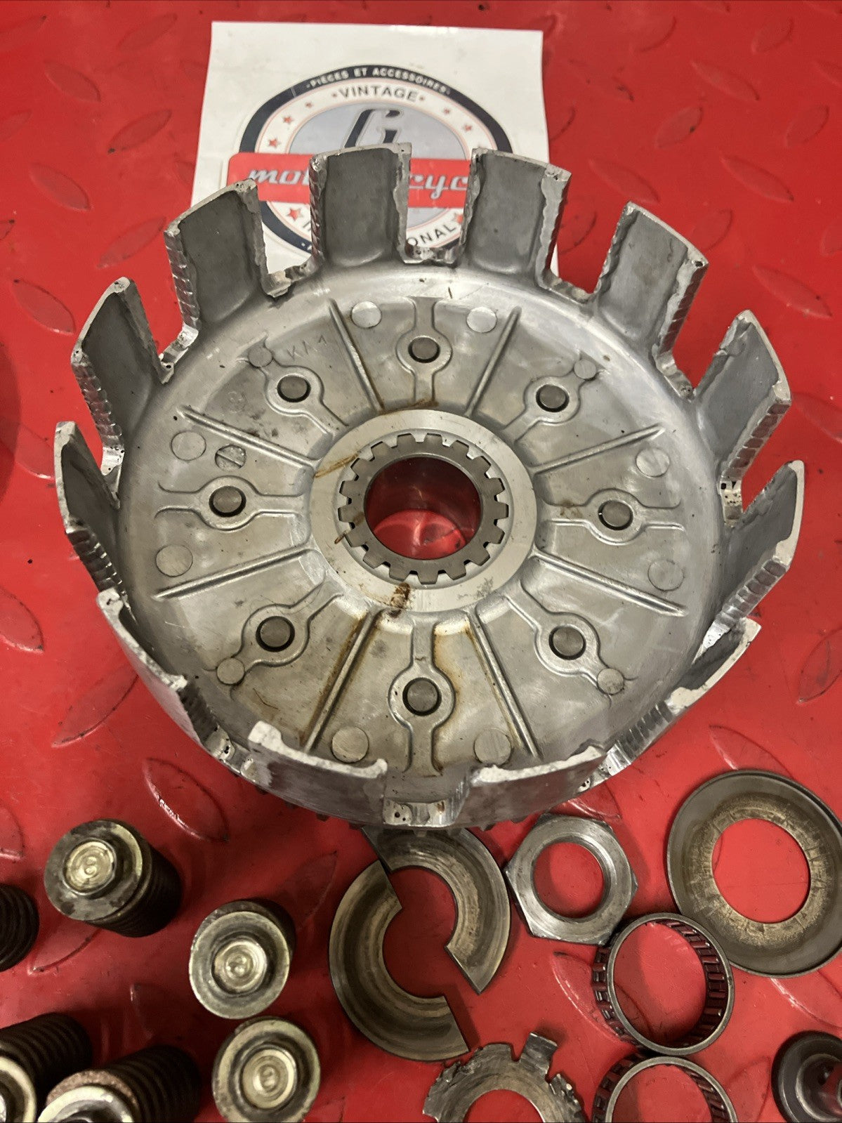 Honda CR250R 1984 Complete clutch assembly basket hub pressure plate