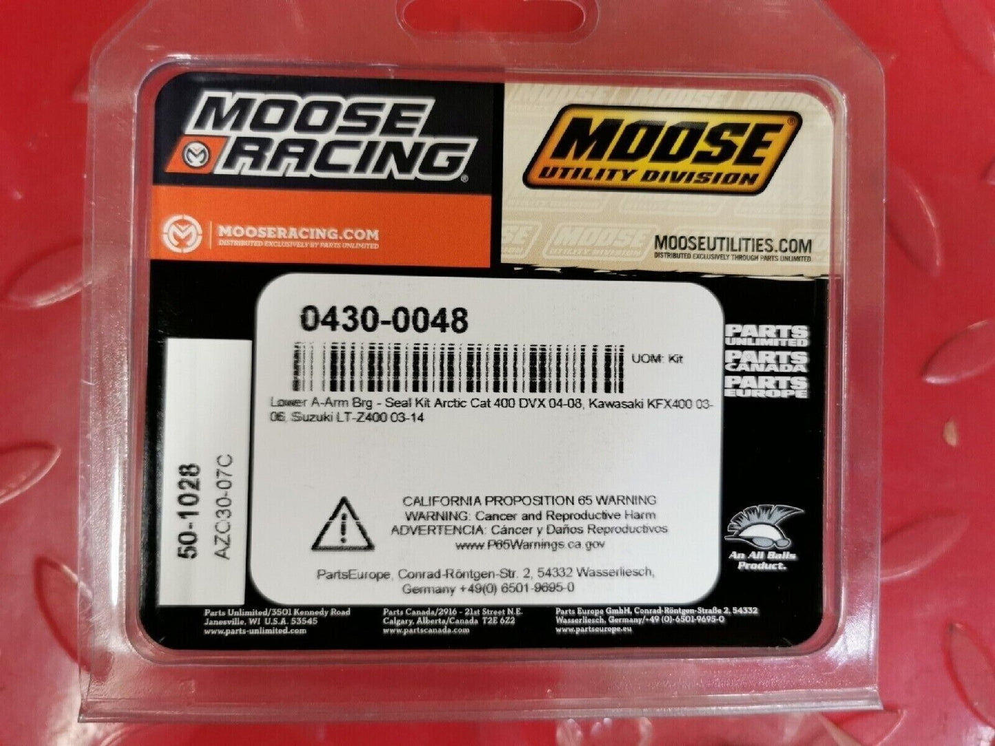 NOS MOOSE RACING KFX400 LTZ400 DVX400 Lower A-Arm Bearing Kit 50-1028 J13