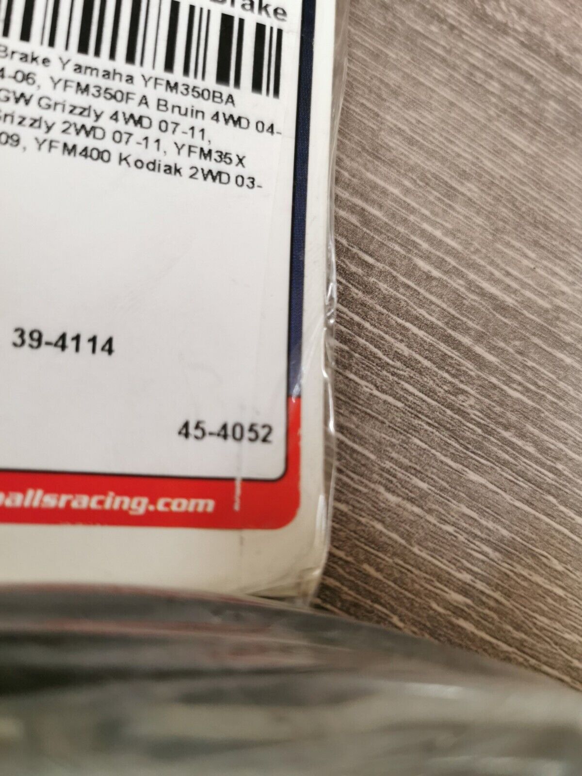NOS ALL BALLS RACING YAMAHA YFM350 YFM400A Brake Cable 45-4052 J41
