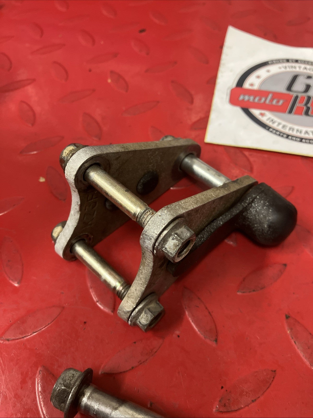 Honda CR250R 1991 Engine motor mounting bolt plate hanger head bracket 1990