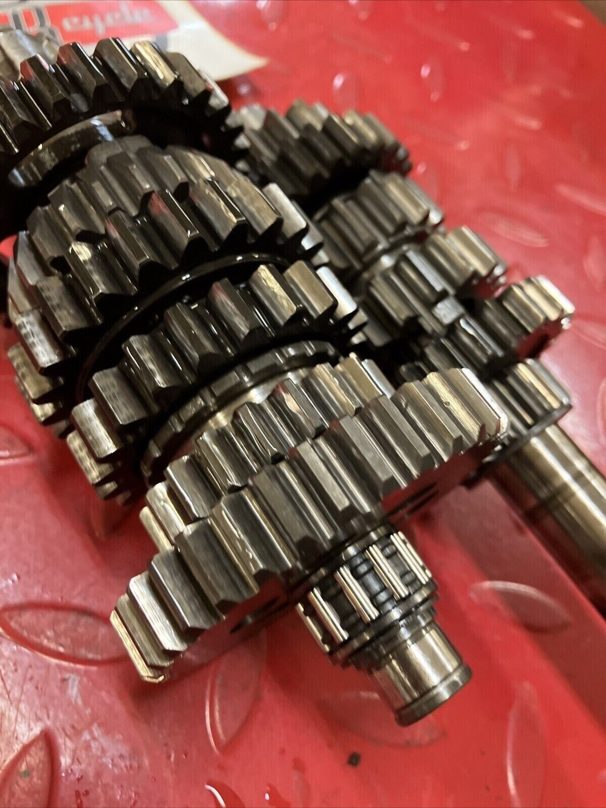 Kawasaki KDX200 1987 transmission tranny mainshaft countershaft 13127-1141