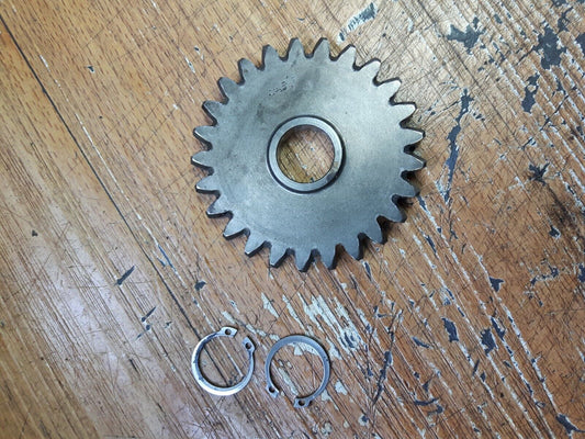 Yamaha YZ125 1986 Kickstarter kick starter start spindle idle gear 1986 - 2004 .