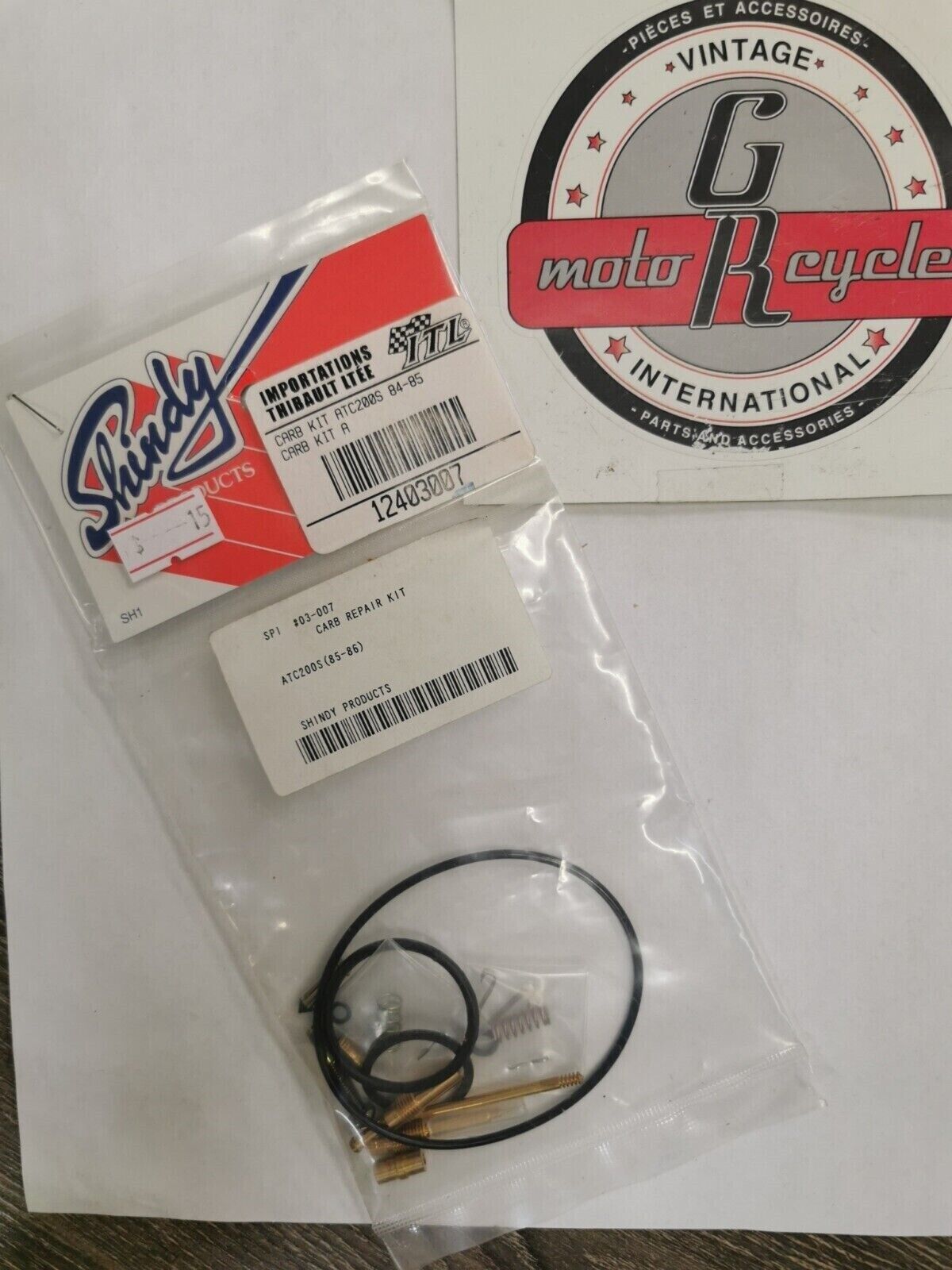 NOS SHINDY ATC200S 1984 1985 CARBURATOR REPAIR KIT 03-007 J20