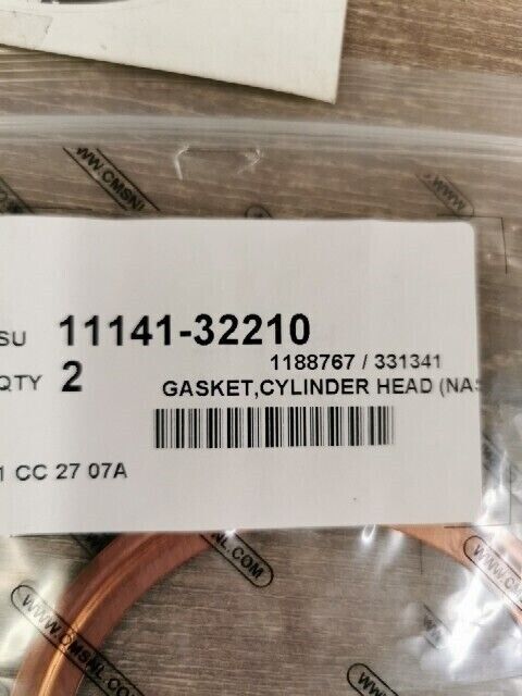 NEW NOS SUZUKI TM400 1971 - 1975 TS400 1972 GASKET CYLINDER HEAD 11141-32210 S51