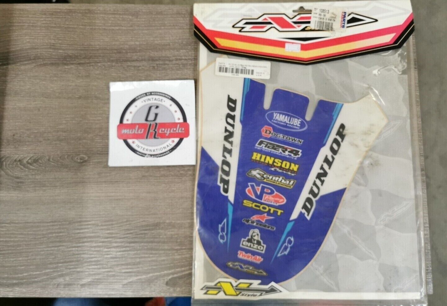 NOS N-STYLE YZ80 1993 - 2001 ULTRA RETRO REAR FENDER GRAPHIC STICKER N30-269 J45