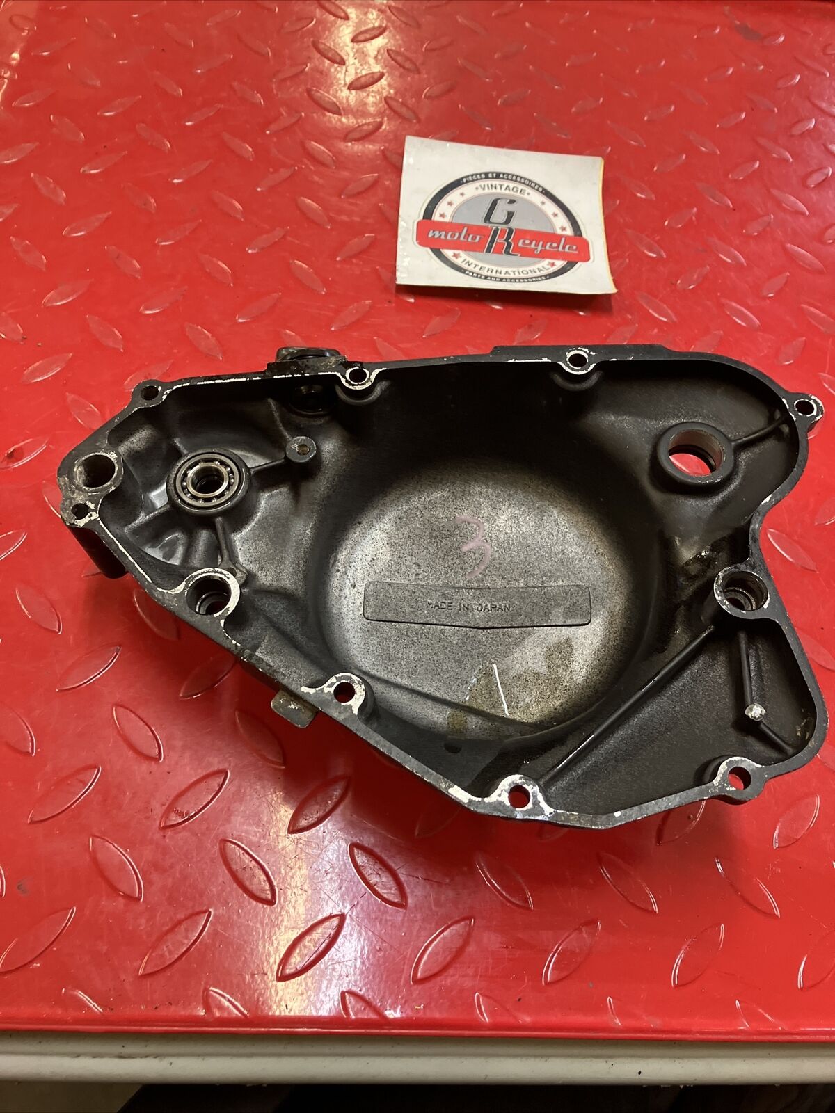Suzuki RM125 1982 right crankcase clutch cover 1981 1983 3
