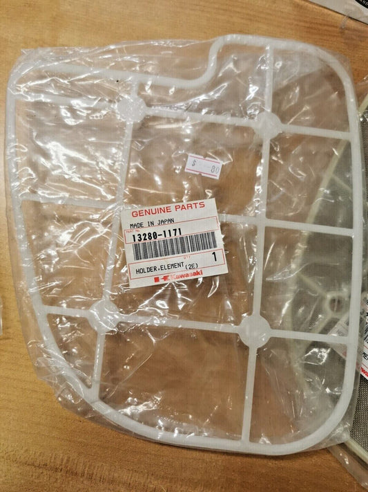 NEW NOS KAWASAKI KVF650 2002 ELEMENT HOLDER KIT 13280-1171 13280-1170 K7