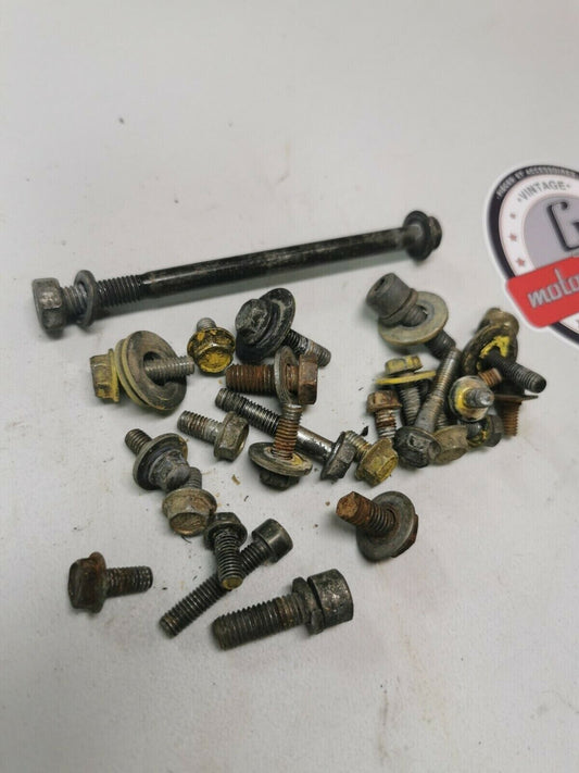 Suzuki RM125 1997 frame chassis subframe fender plastics bolt nut hardware lot