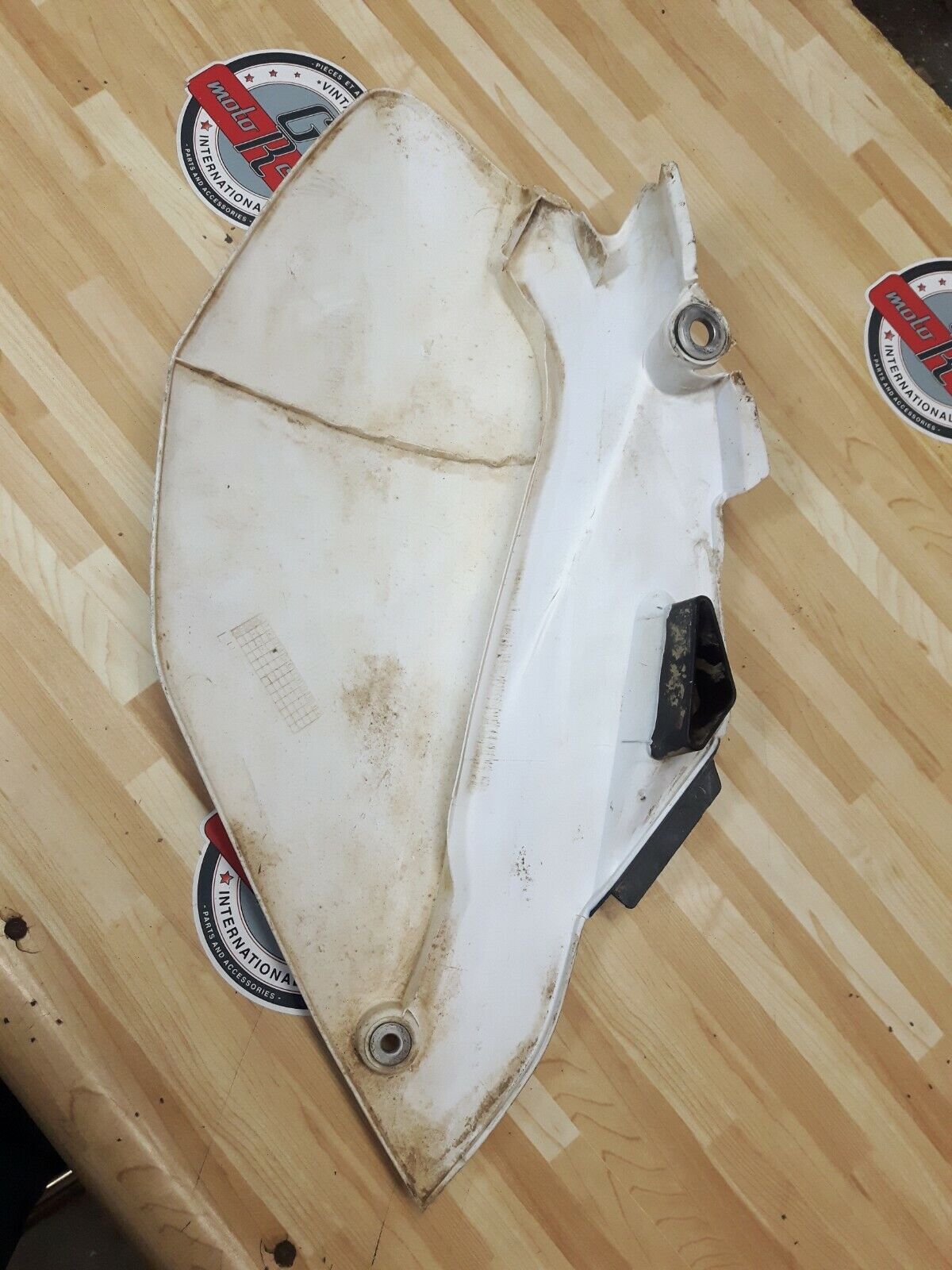 Yamaha YZ250F 2007 Left side cover panel number plate plastic fairing 2006 -09 G