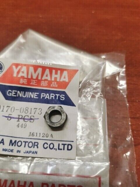 NOS Yamaha BT1100 SR500 XT500 XV1000 XV1100 HEXAGON NUT 90170-08173-00 Y162