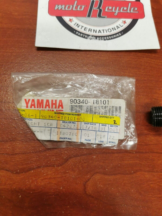 NOS Yamaha STRAIGHT SCREW PLUG 90340-18101-00 Y70