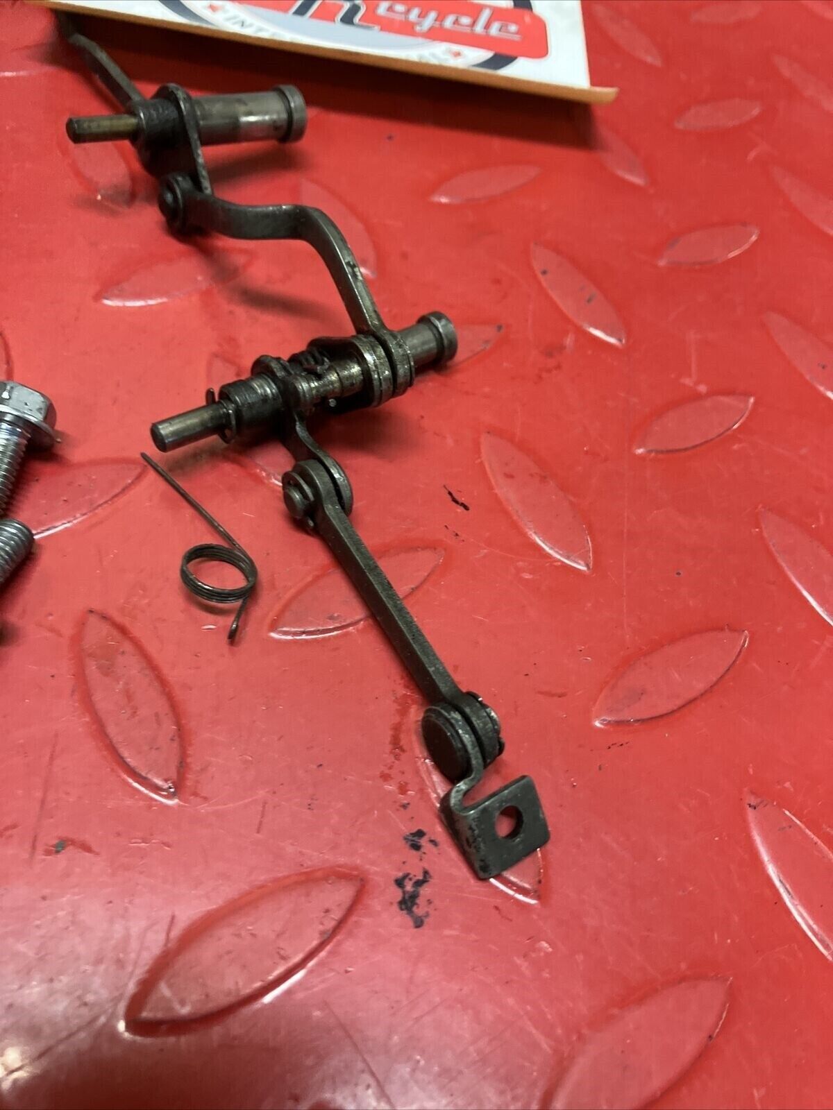 Honda CR250R 1984 exhaust power atac valve governor linkage arm shaft lever