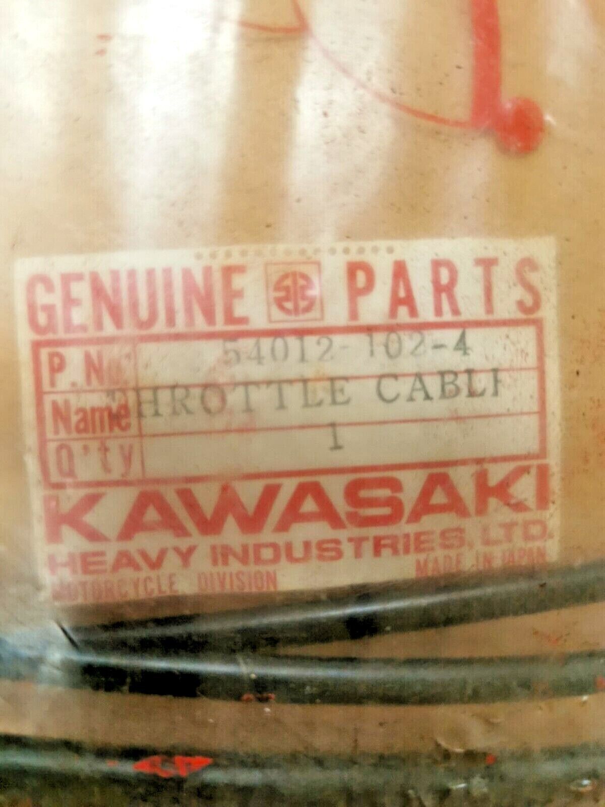 NOS KAWASAKI KE125 1974 - 1979 CABLE CONTROL 54012-102 K9