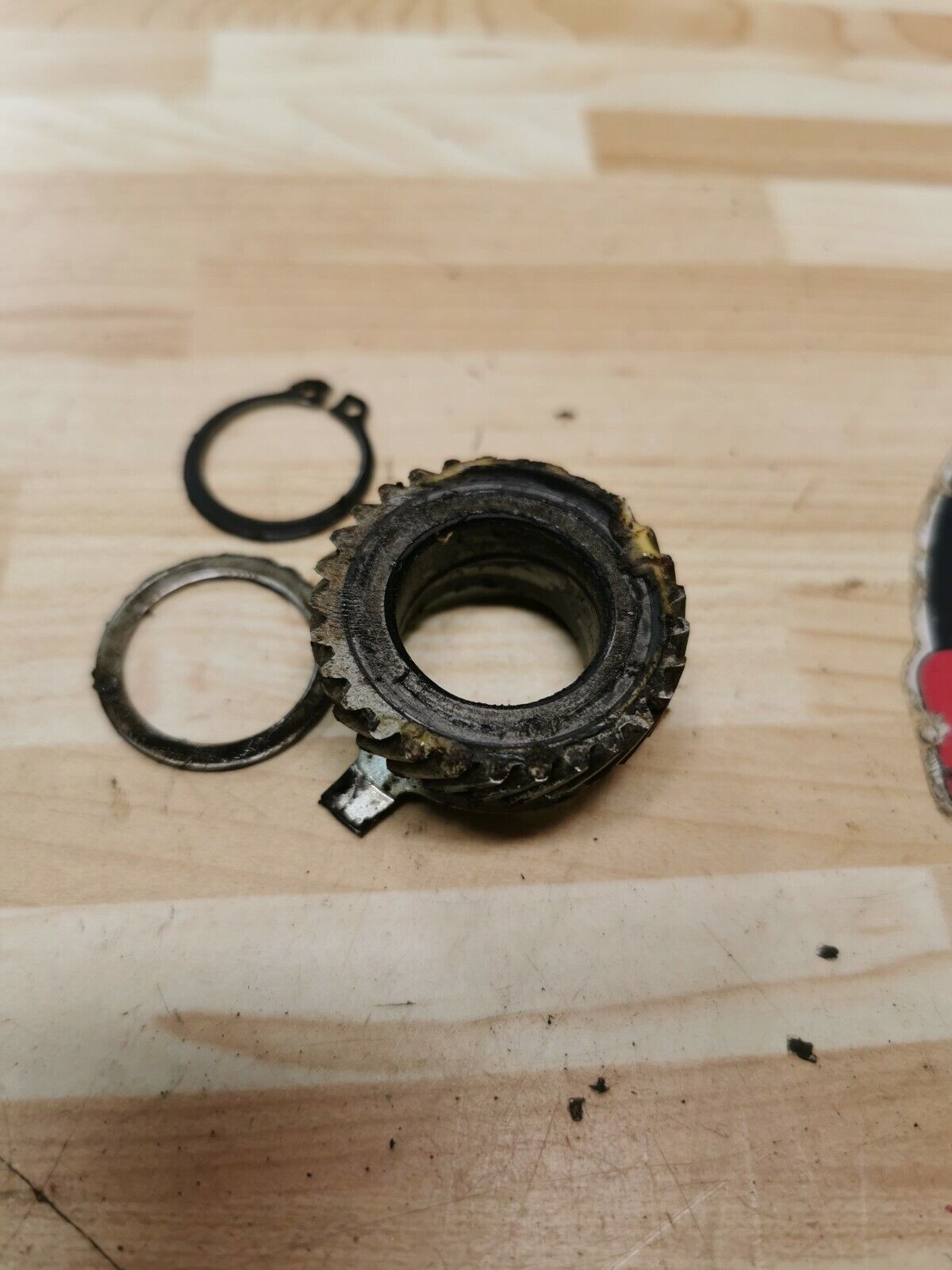 Yamaha XT200 1982 speedometer drive gear washer plate DT175 1981 XT125 DT125