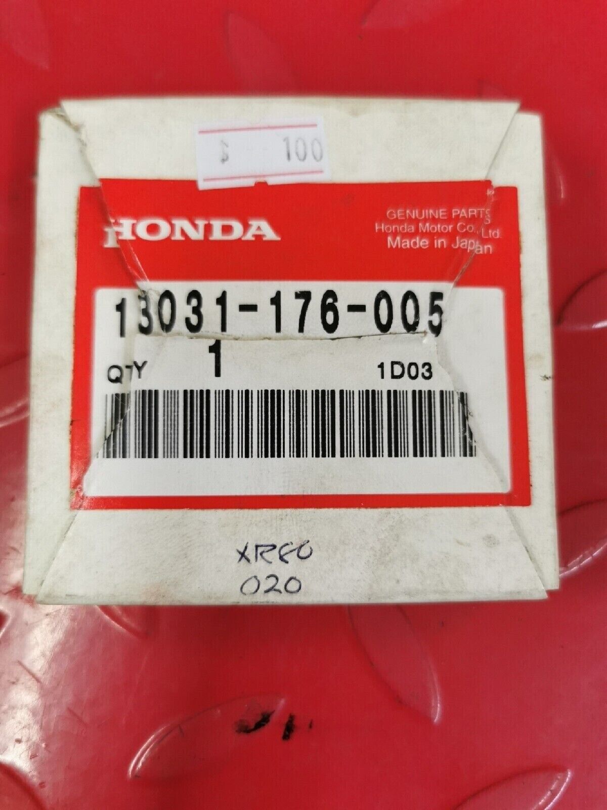 NOS HONDA XR80R 1979 - 1995 RING SET PISTON OVER SIZE 0.50 13031-176-005 H38