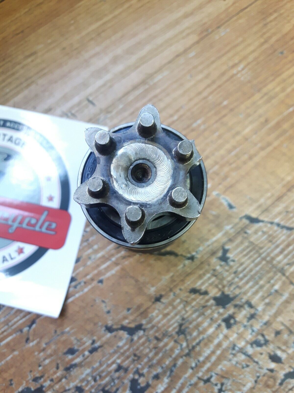 Yamaha YZ125 1986 transmission shift cam gearshift gear drum 1987 1988 1989 1990
