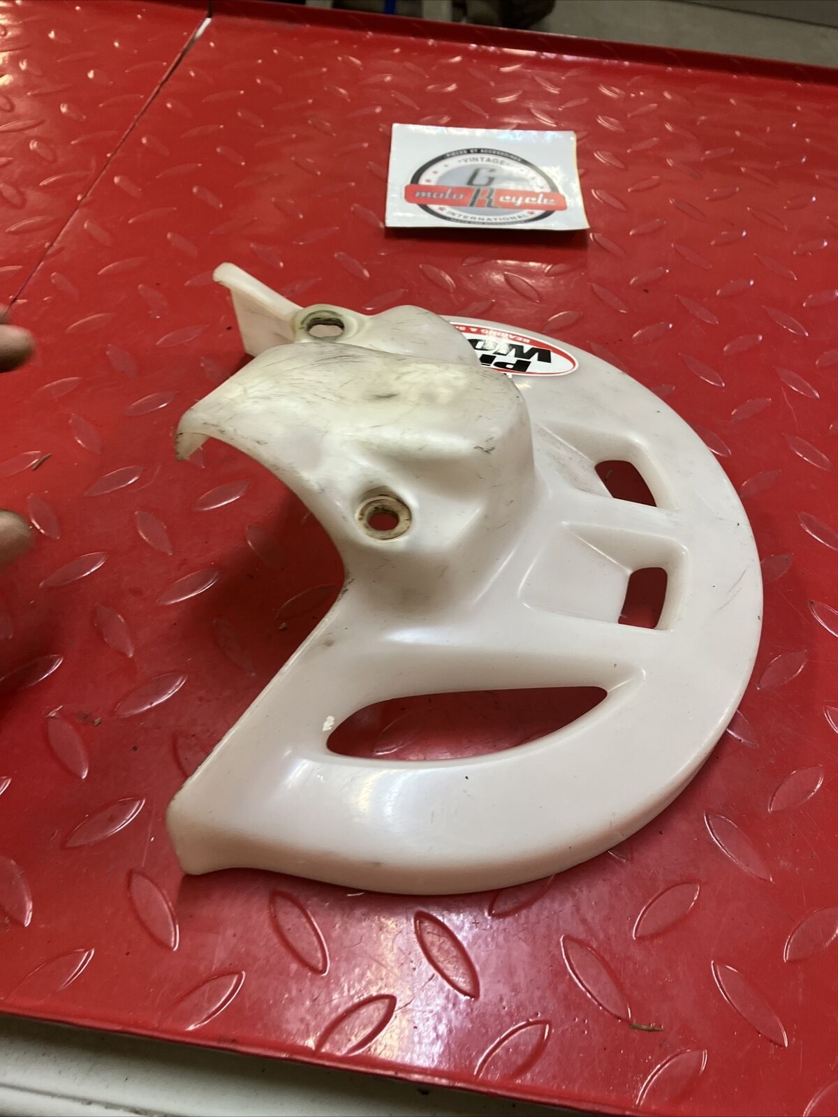 Honda CR250R 2001 front wheel disk guard protector 1997 - 2000 CR125R CR500R