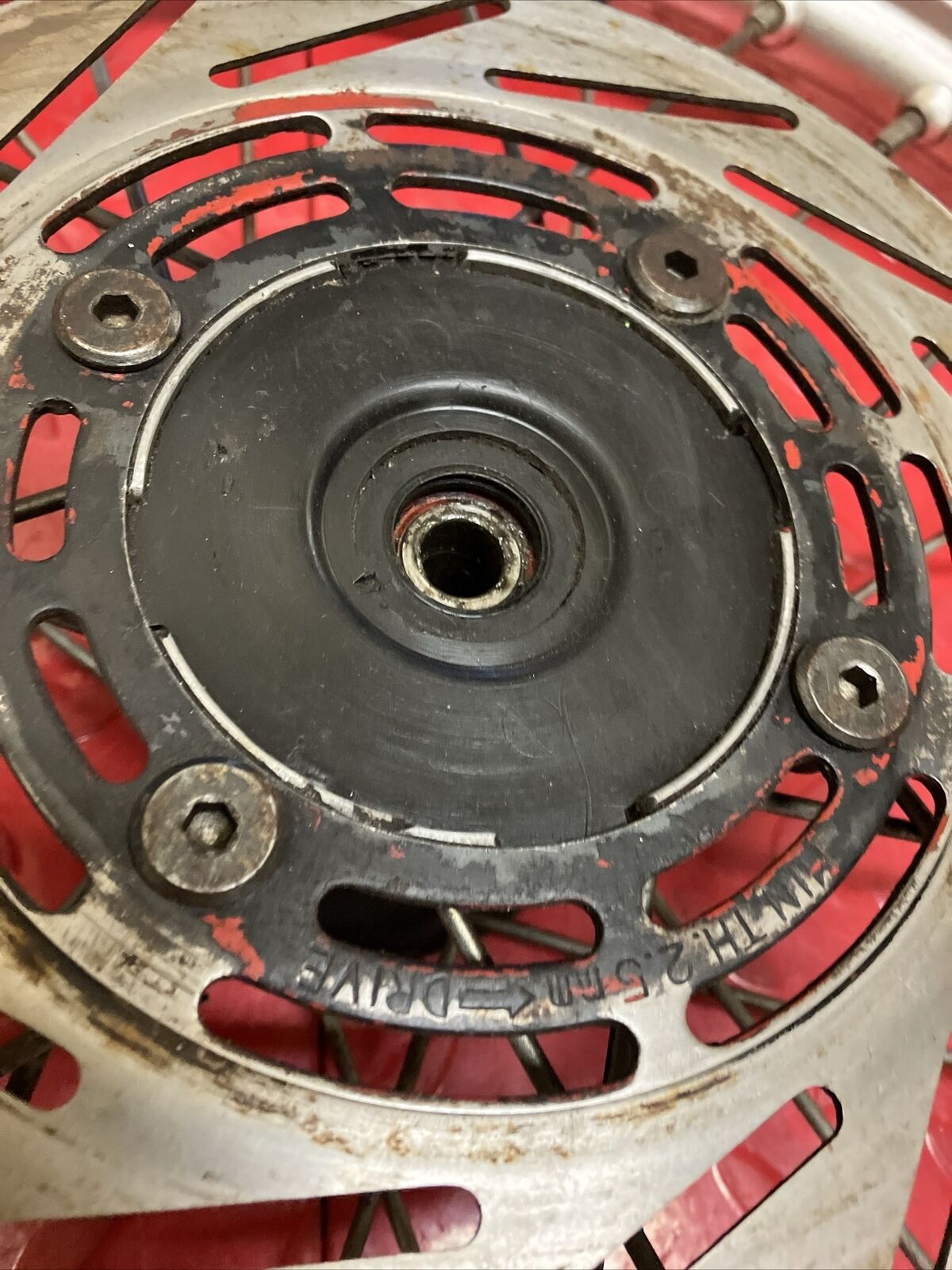 Honda CR80R 1986 Front wheel hub rim disk cover 1986 - 1995
