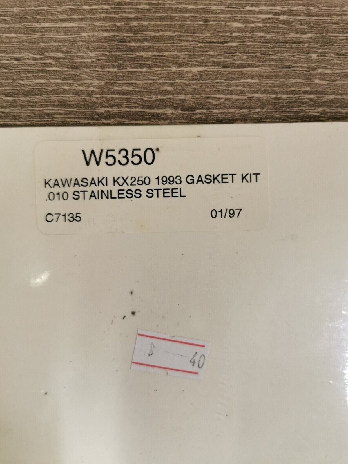 NOS COMETIC KAWASAKI KX250 1993 Top End Gasket Kit W5350 J28
