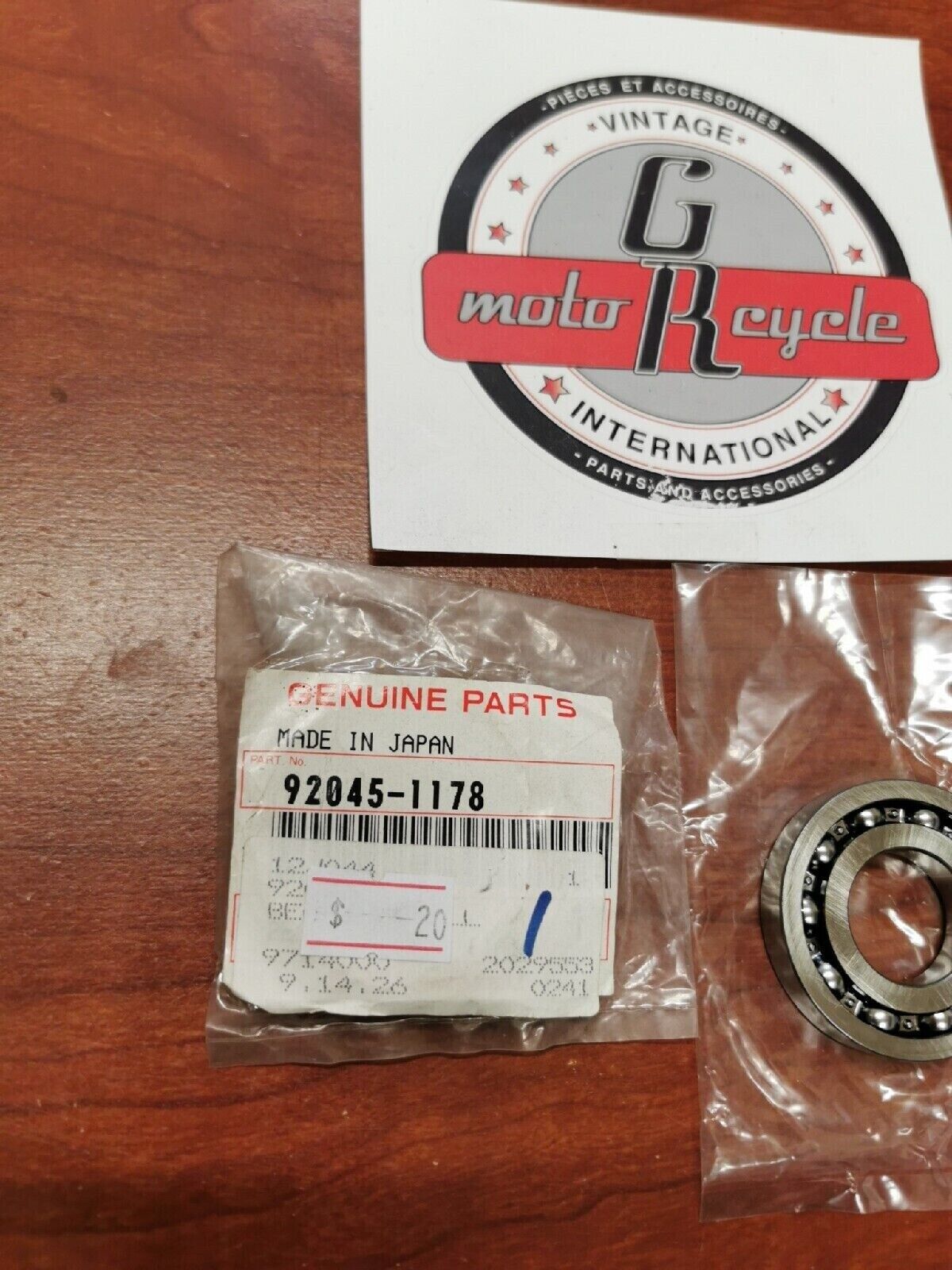 NOS Kawasaki 1997 - 2002 KVF400 BALL BEARING 92045-1178 K26