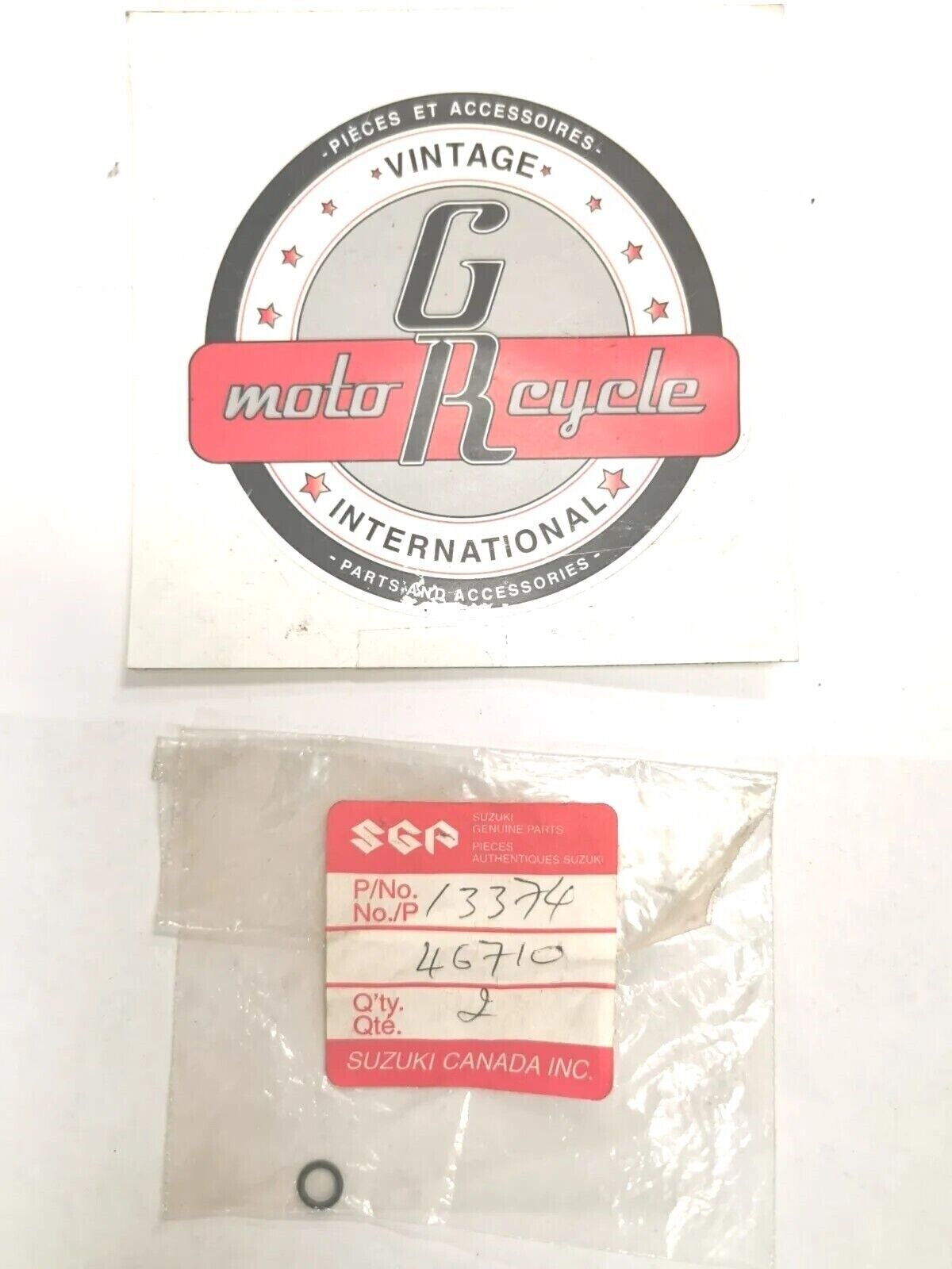 NOS SUZUKI DRZ125 NEDDLE VALVE O RING 13374-46710 S29