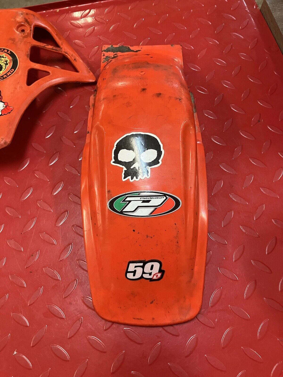 Honda CR80R 1984 rear fender left right front number plate side cover shroud
