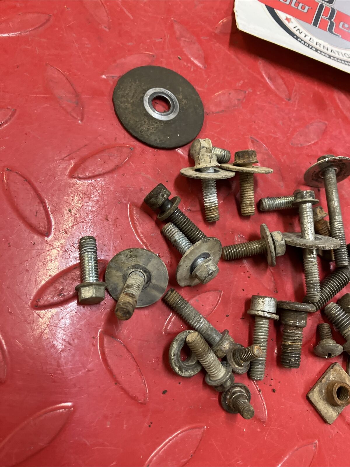 Honda CR125R 1996 frame bolt nut washer collar hardware