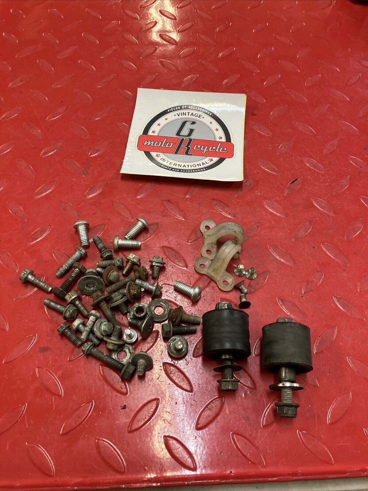 Kawasaki KX250 2001 frame bolt hardware misc lot chain roller hose clamp