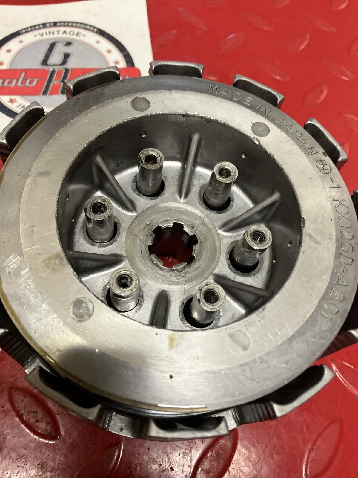 Kawasaki KDX200 1986 Clutch assembly basket hub pressure plate 1987