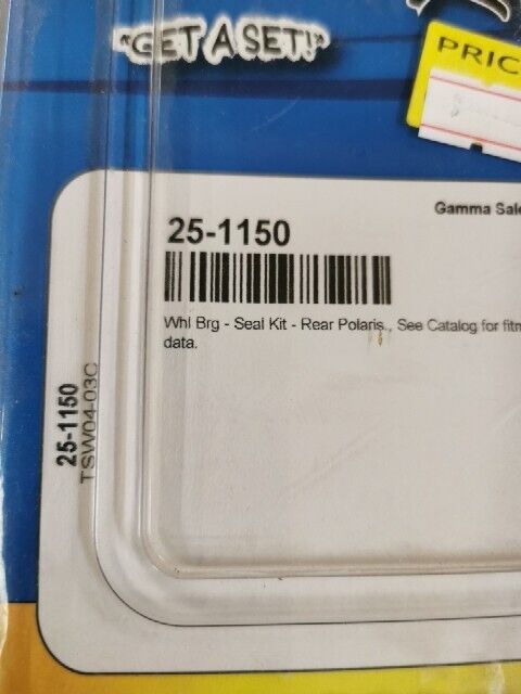 NOS ALL BALLS Polaris WHEEL BEARING KIT POLARIS TWO BEARINGS 25-1150 J53