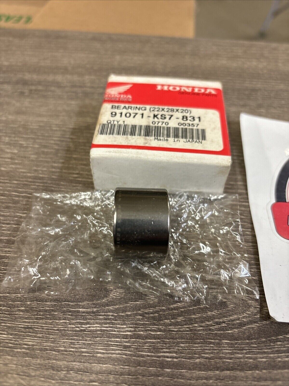 NOS Honda CR125R CR250R CR500R NEEDLE BEARING 91071-KS7-831 H123
