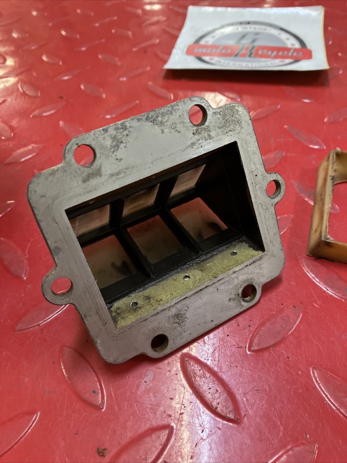 Kawasaki KDX200 1987 reed valve block cage 1983 1984 1985 1986