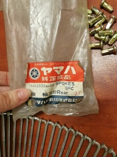 NOS Yamaha HS1 RS100 YL2 SPOKE LOT 164-25304-00-00 SUB 164-25304-01-00 Y140