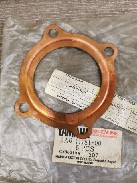 NOS YAMAHA DT125F YZ125D YZ125G YZ125E CYLINDER HEAD GASKET 2A6-11181-00-00 Y187