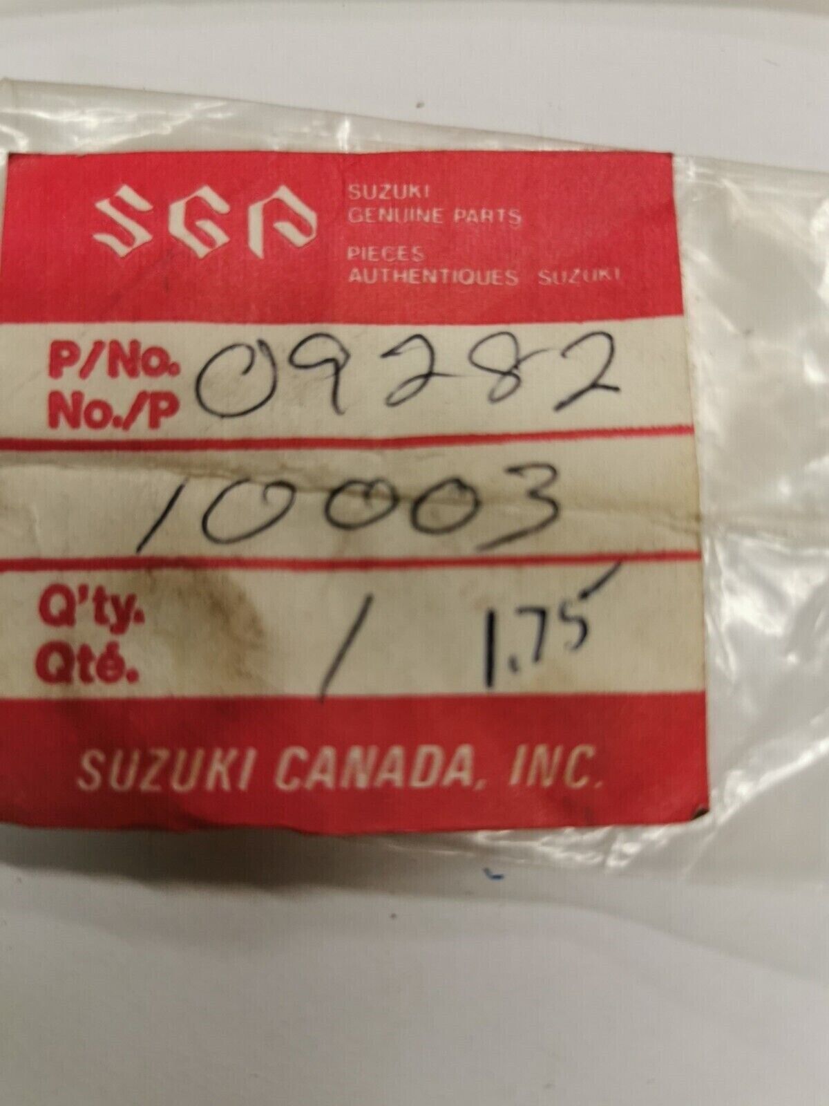 NOS SUZUKI OIL SEAL 10X17X5.5 09282-10003 S29