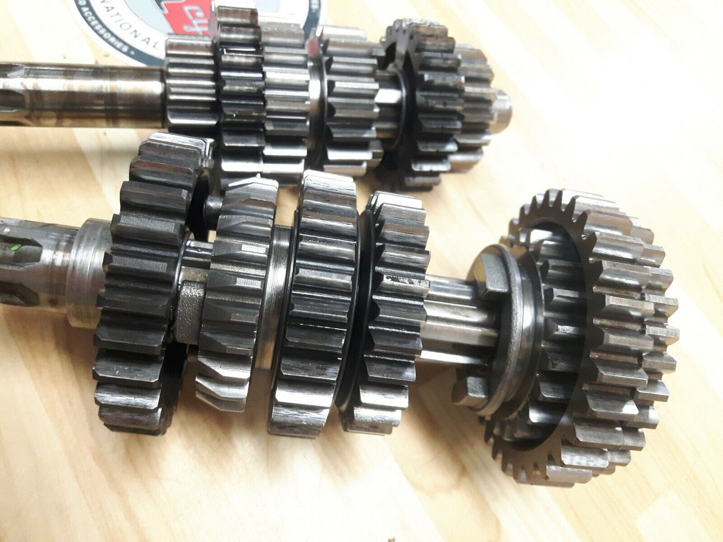 Kawasaki KX125 1986 transmission mainshaft countershaft input output shaft
