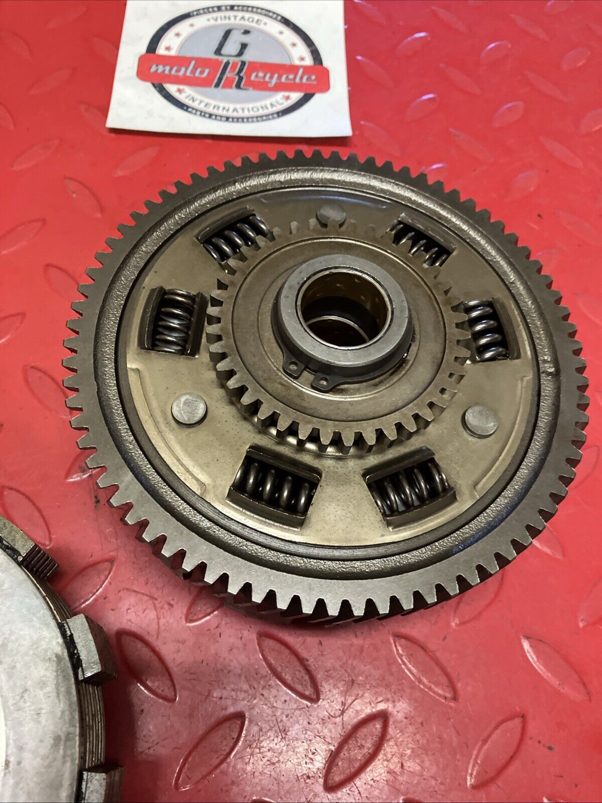 Suzuki GS400E 1980 1981 clutch assembly basket hub pressure plate U6