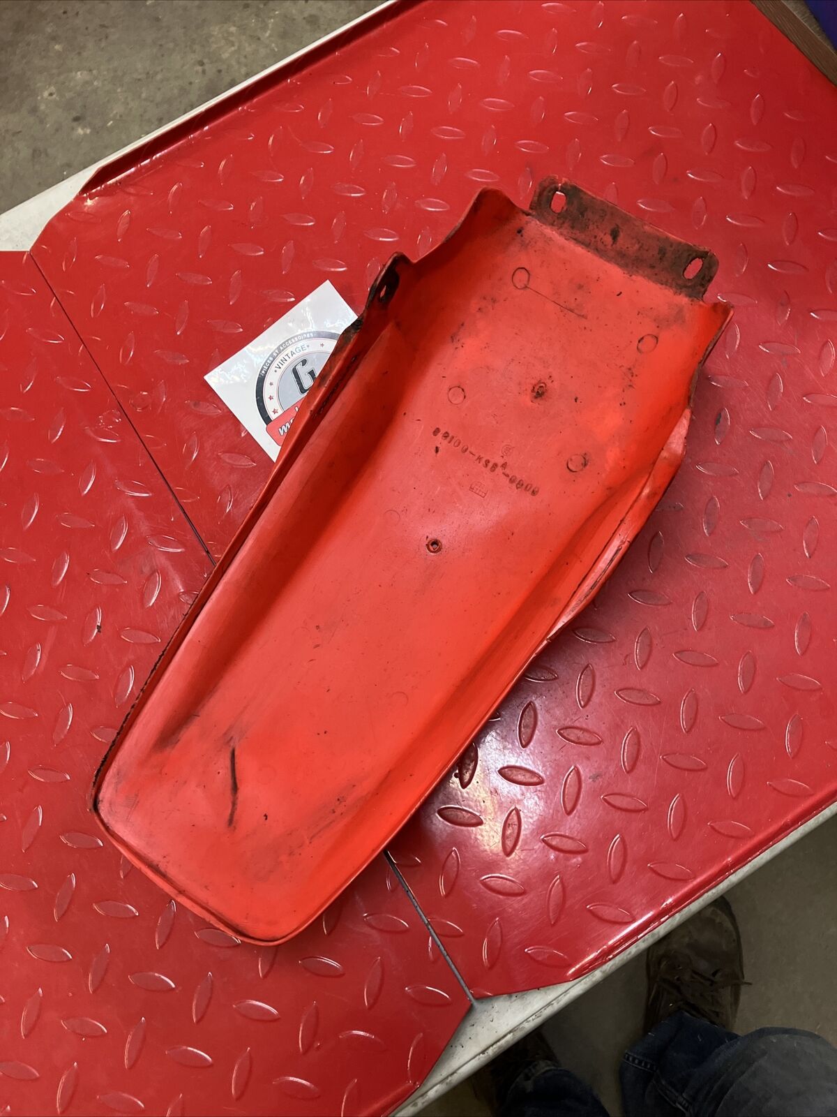 Honda CR250R 1988 back rear fender CR125R CR500R 1989