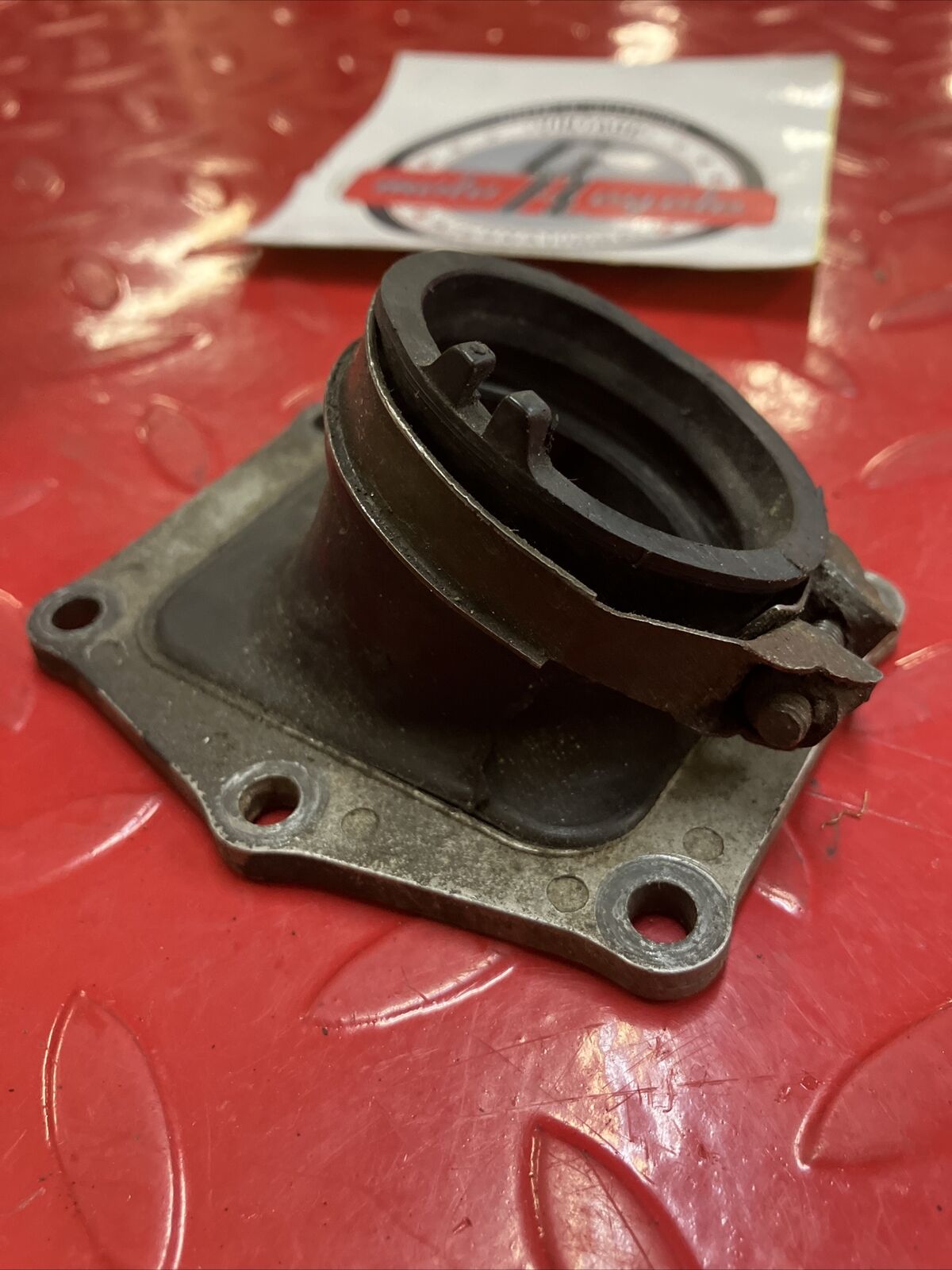 Honda CR250R 1984 intake manifold carburetor insulator boot 1985 NICE
