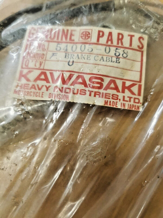 NOS KAWASAKI KV75 MT1 1971 - 1980 CABLE FRONT BRAKE 54005-058 K9