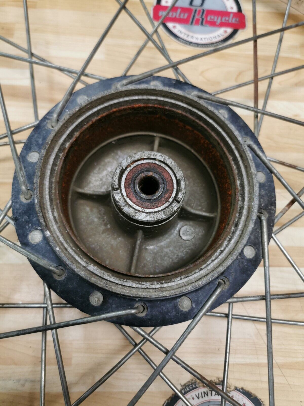 Yamaha MX175 1981 front wheel hub rim spoke 248-25111-00-98