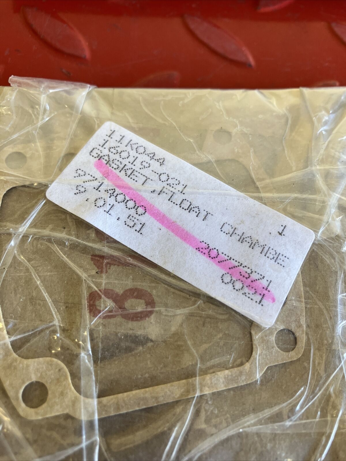 NOS Kawasaki KD100 KE100 KD80 KH125 G5 FLOAT CHAMBER CARBURETOR BOWL GASKET K10