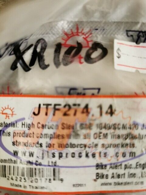 NOS JT CRF100 XL100S XR100 XR100R Steel Front Sprocket 14T JTF274.14 J58